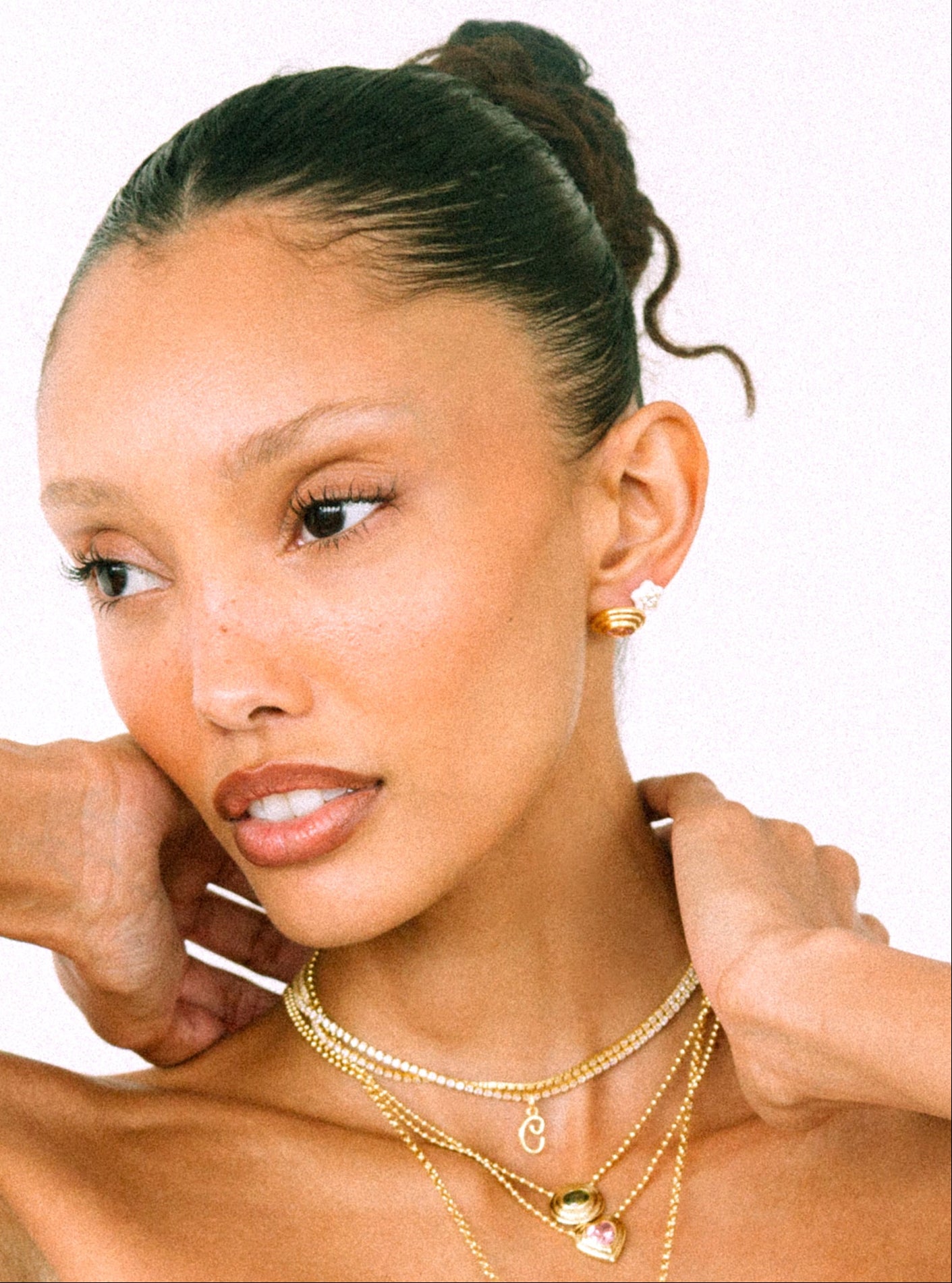 DARLING INITIAL CHARM NECKLACE