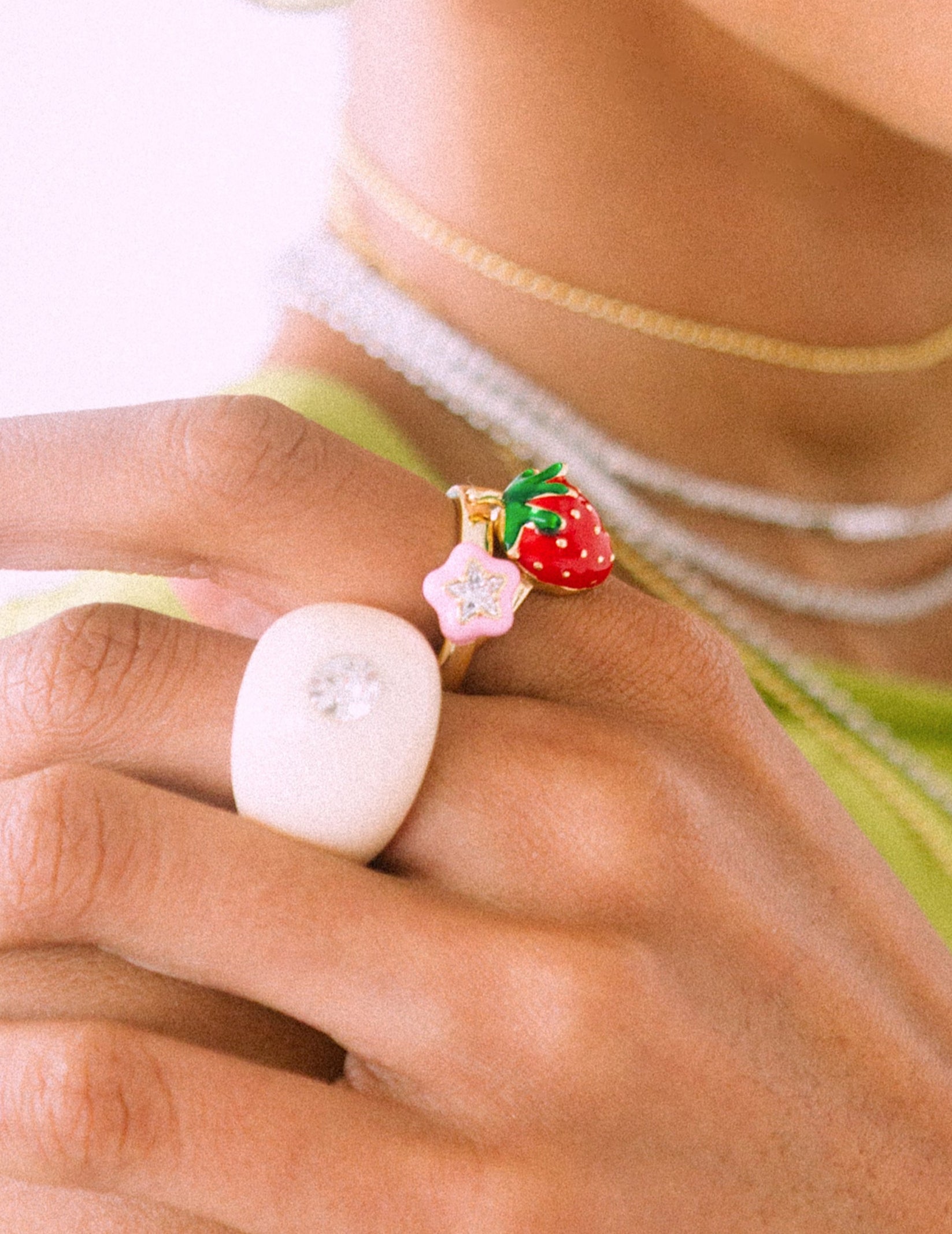 STRAWBERRY GIRL RING (ADJUSTABLE)