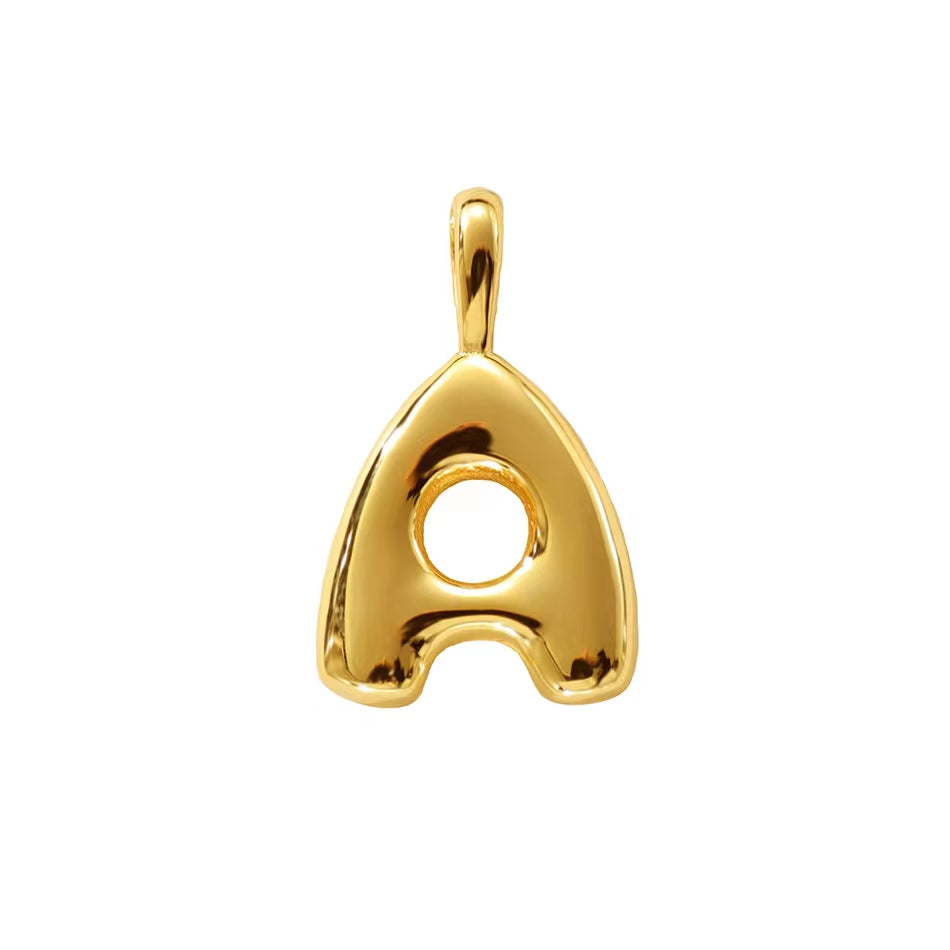 MINI LUCKY INITIAL CHARM NECKLACE