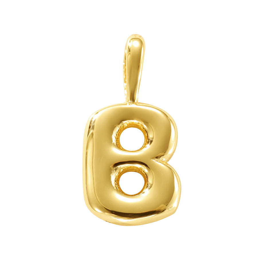 MINI LUCKY INITIAL CHARM NECKLACE