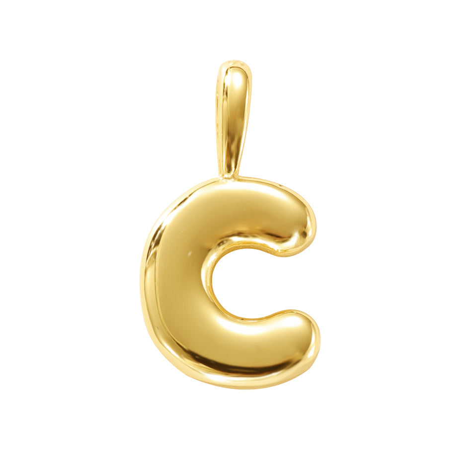 MINI LUCKY INITIAL CHARM NECKLACE