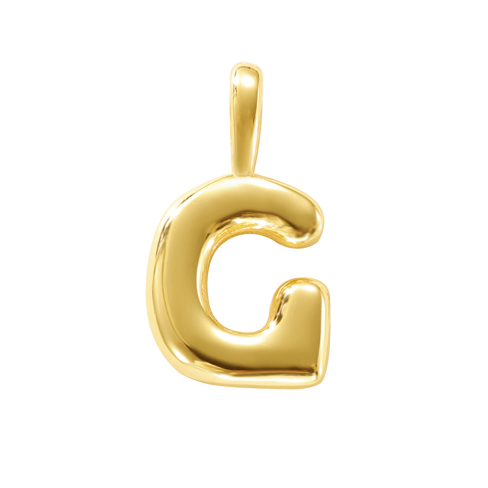 MINI LUCKY INITIAL CHARM NECKLACE
