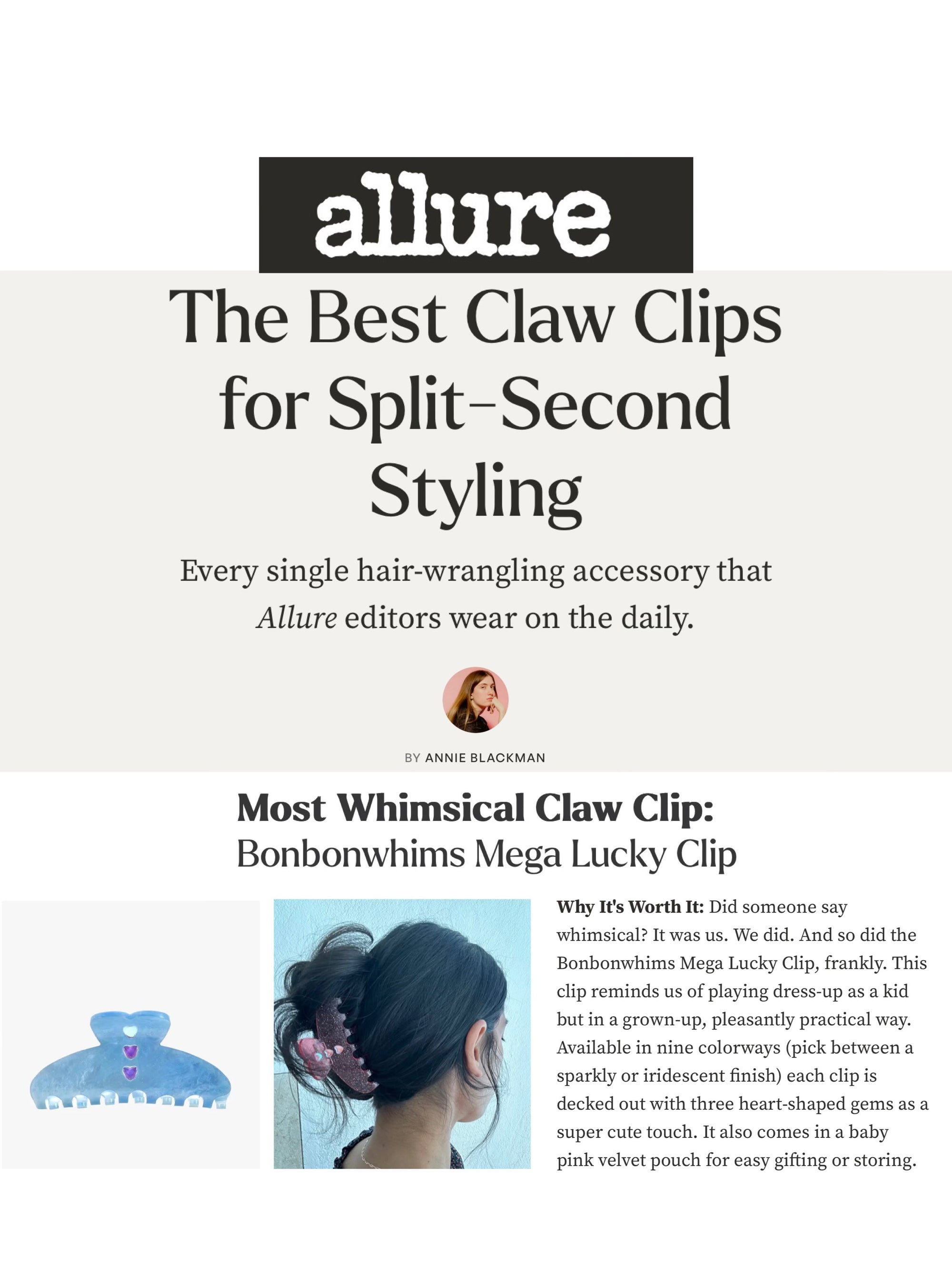 BLINGY LUCKY CLAW CLIP