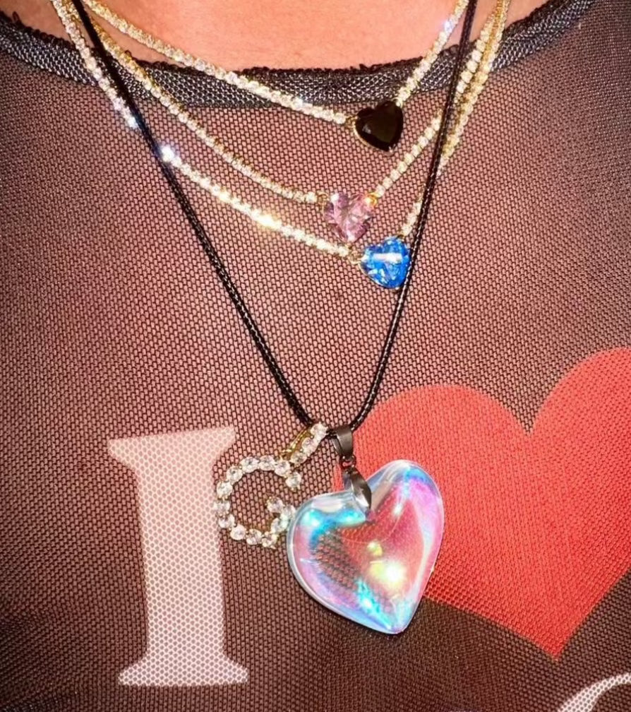 Justice mood necklace discount