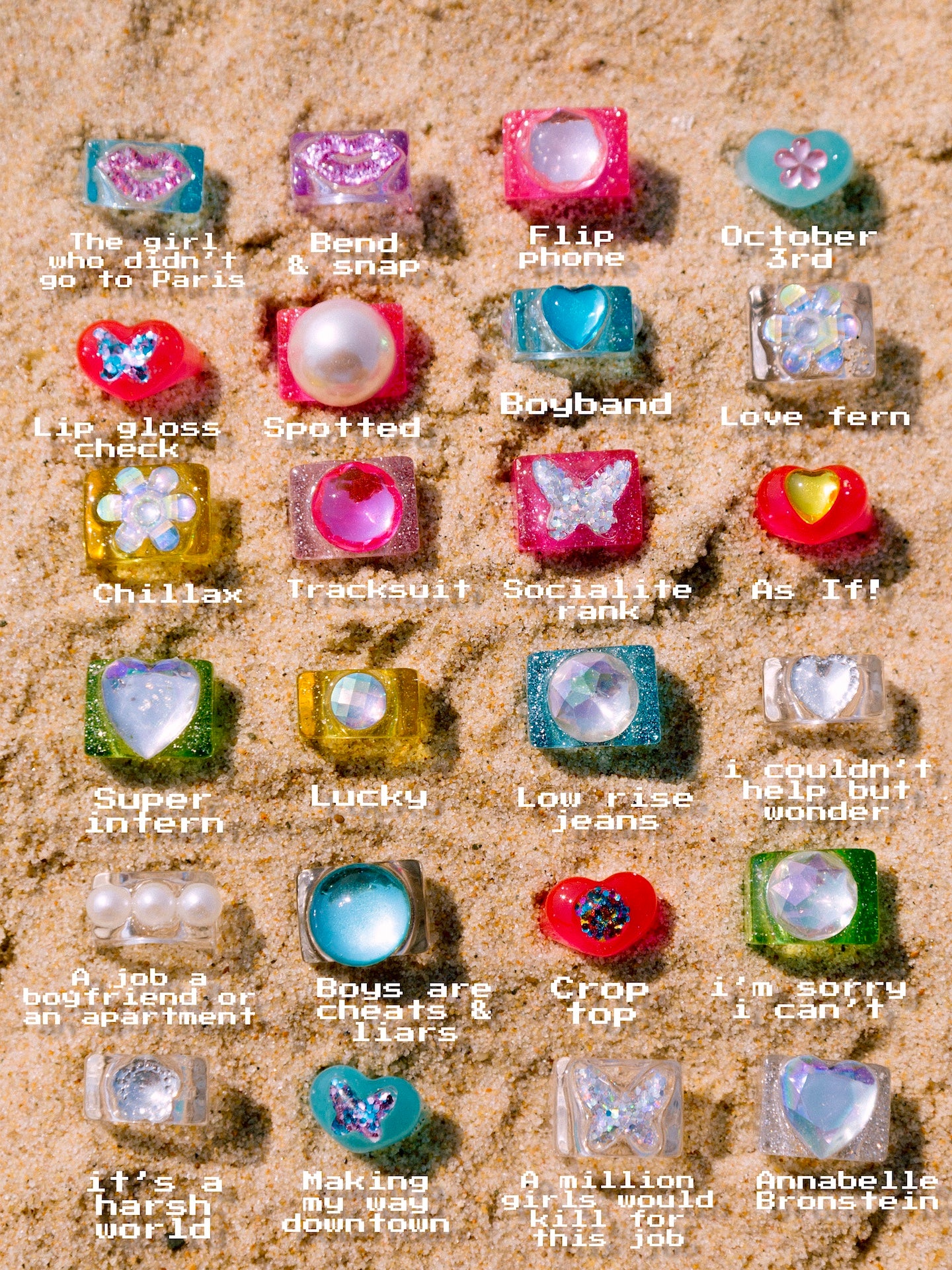 Jewelry 90s Plastic Rings Buy Green Plastic Ring Store