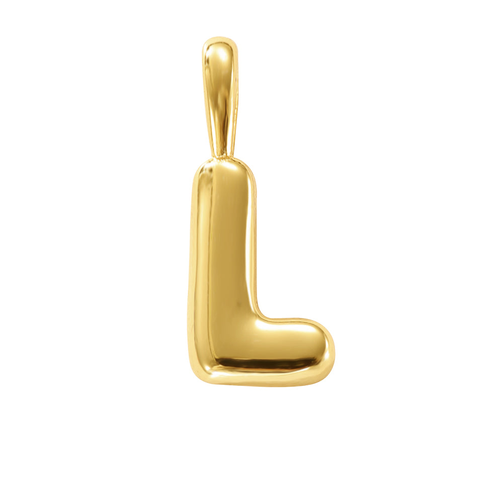 MINI LUCKY INITIAL CHARM NECKLACE