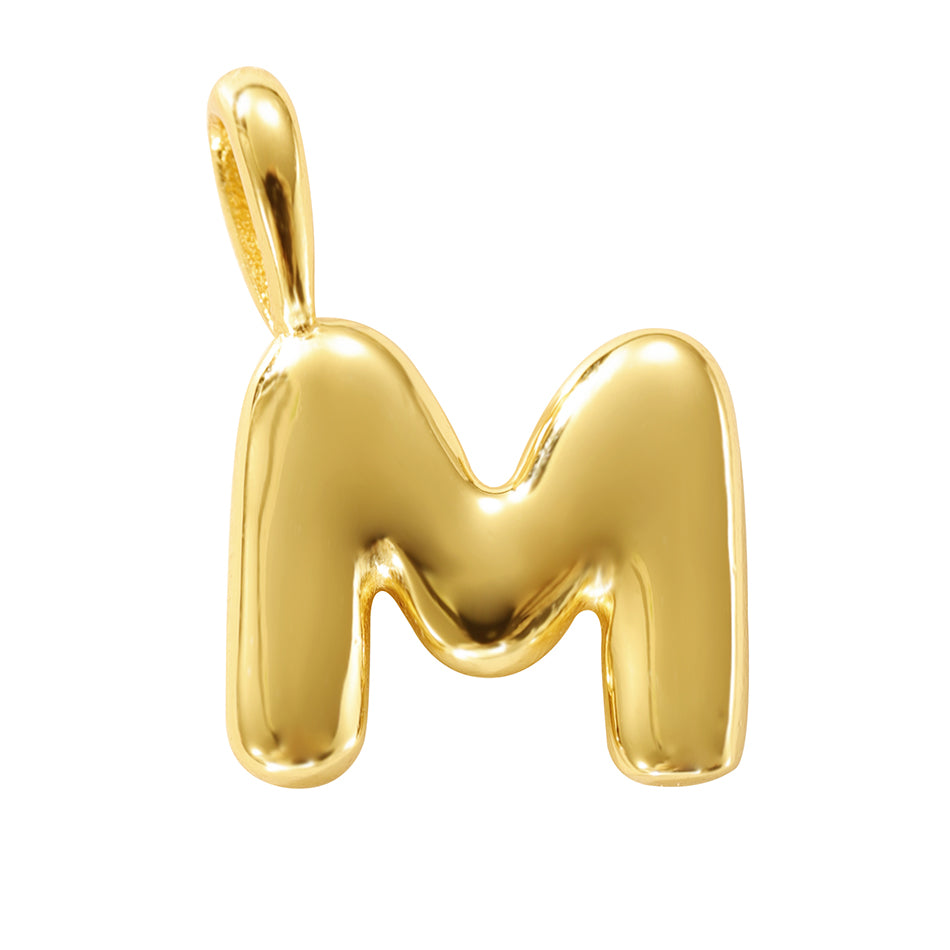 MINI LUCKY INITIAL CHARM NECKLACE