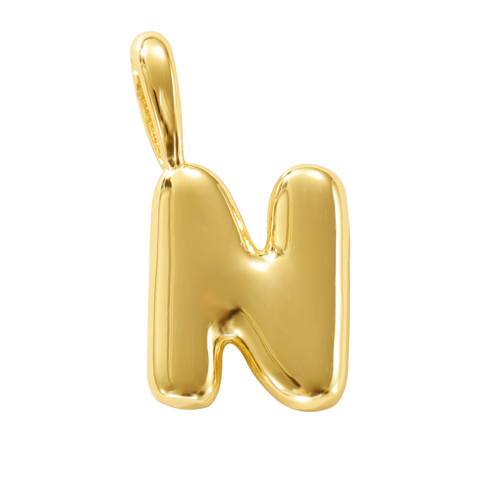 MINI LUCKY INITIAL CHARM NECKLACE