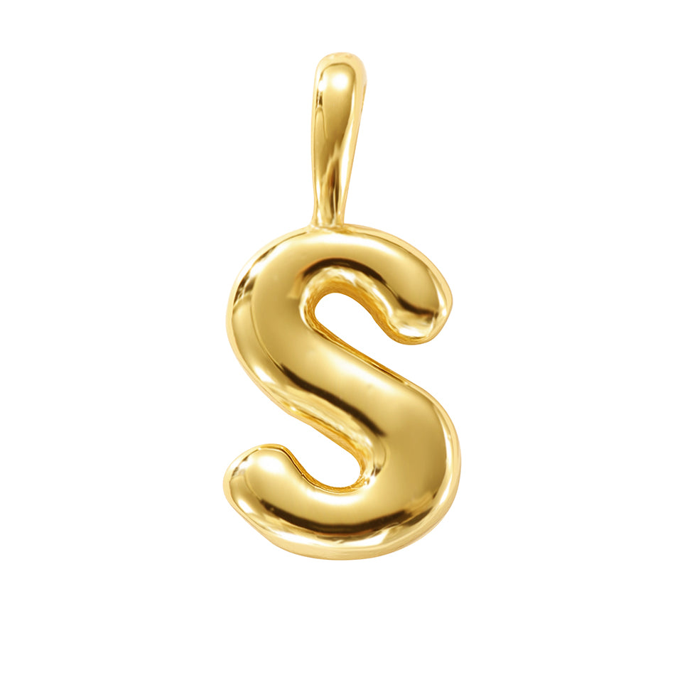 MINI LUCKY INITIAL CHARM NECKLACE