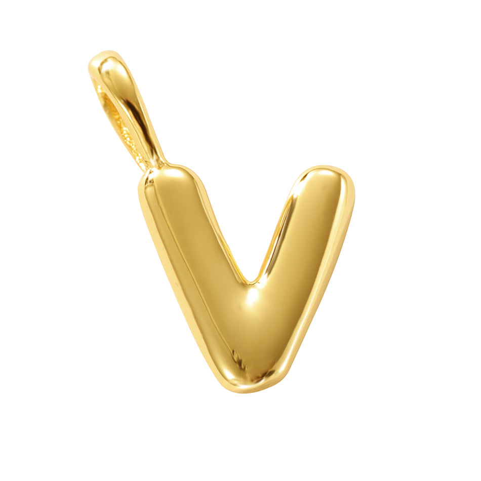 MINI LUCKY INITIAL CHARM NECKLACE