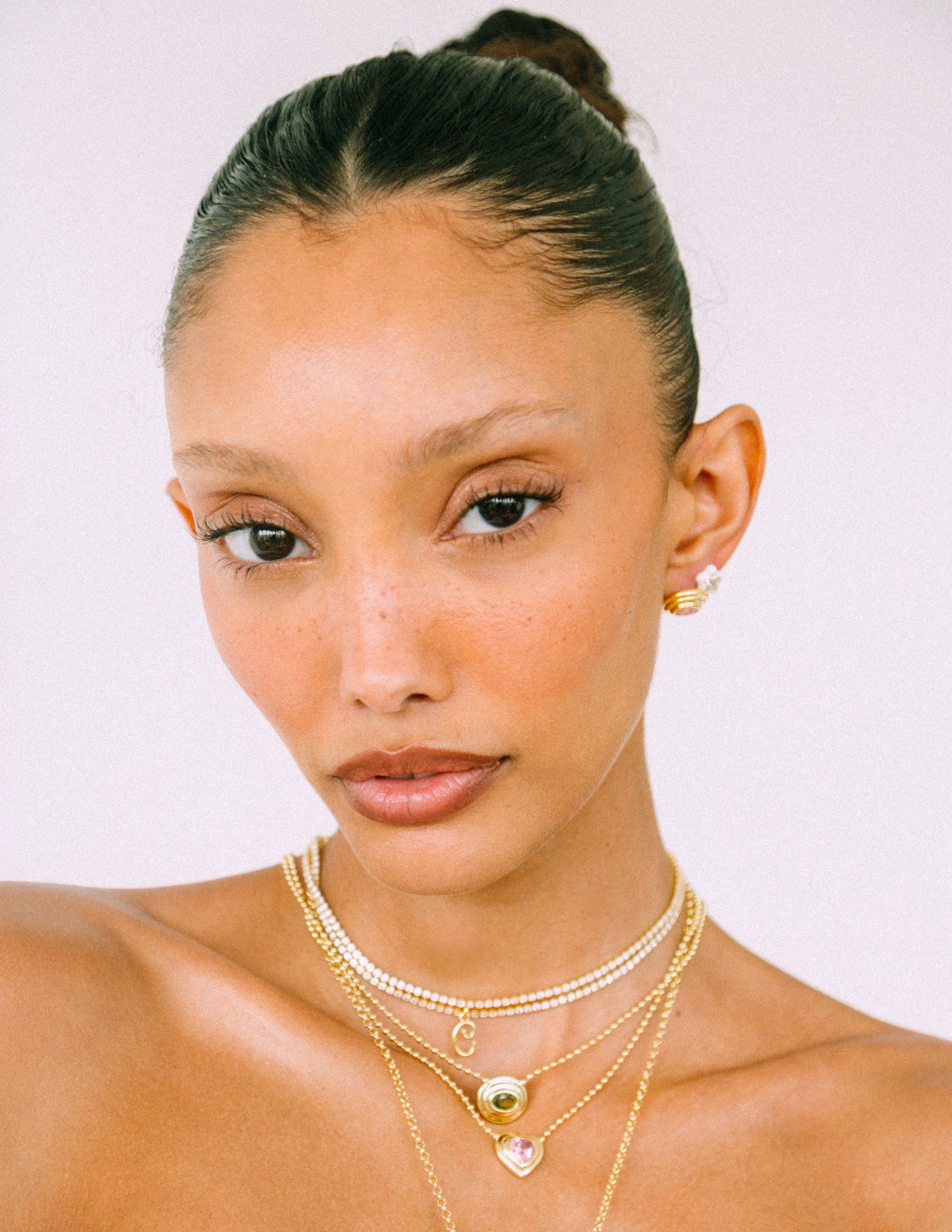 DARLING INITIAL CHARM NECKLACE