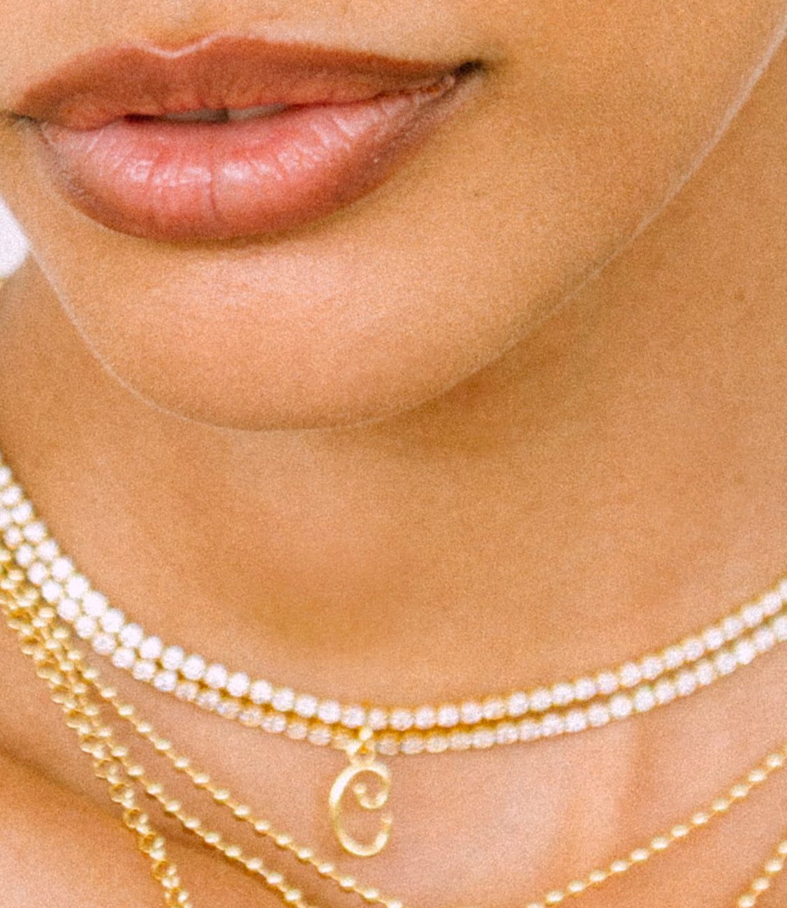 DARLING INITIAL CHARM NECKLACE