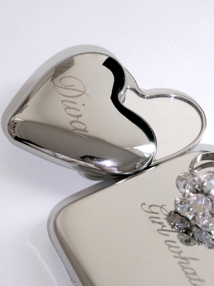 HEART POCKET COMPACT MIRROR
