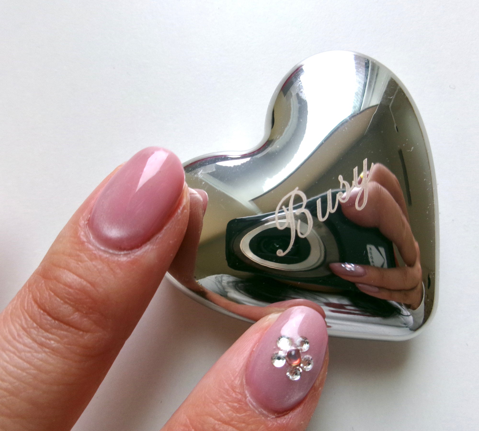 HEART POCKET COMPACT MIRROR