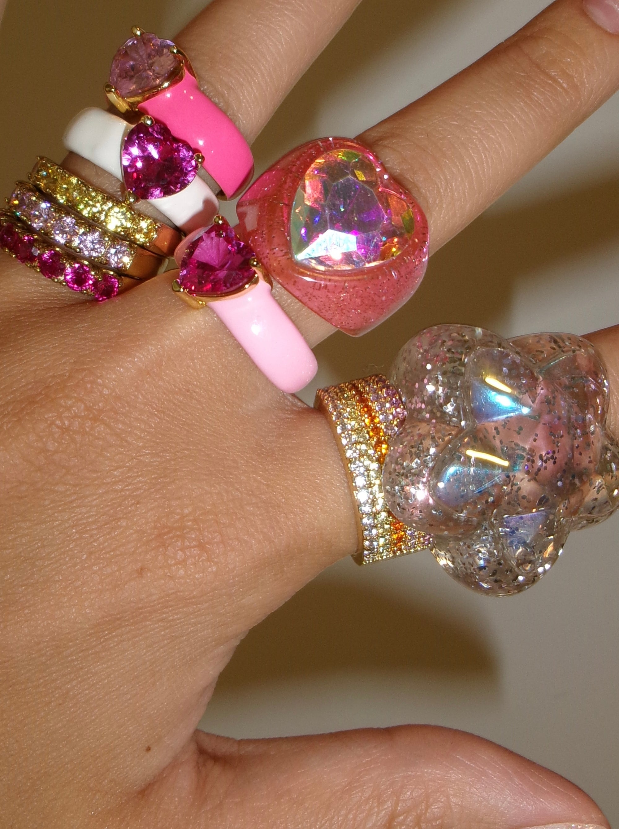 STAR GIRL GLITTER RING