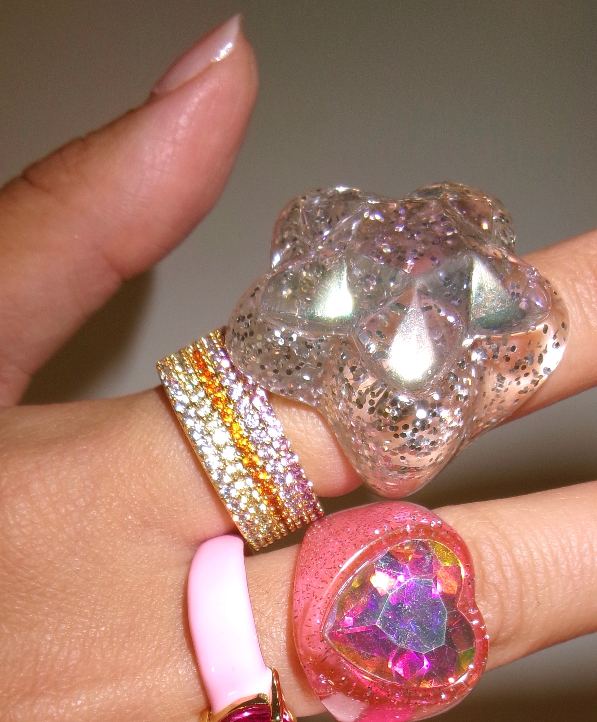 STAR GIRL GLITTER RING