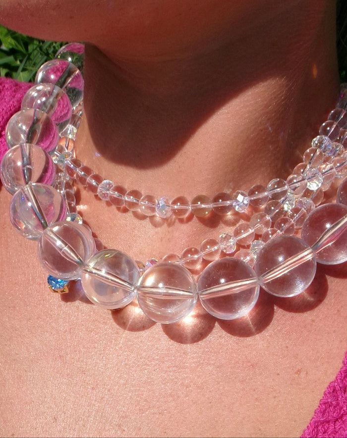 BUBBLES CRYSTAL NECKLACE