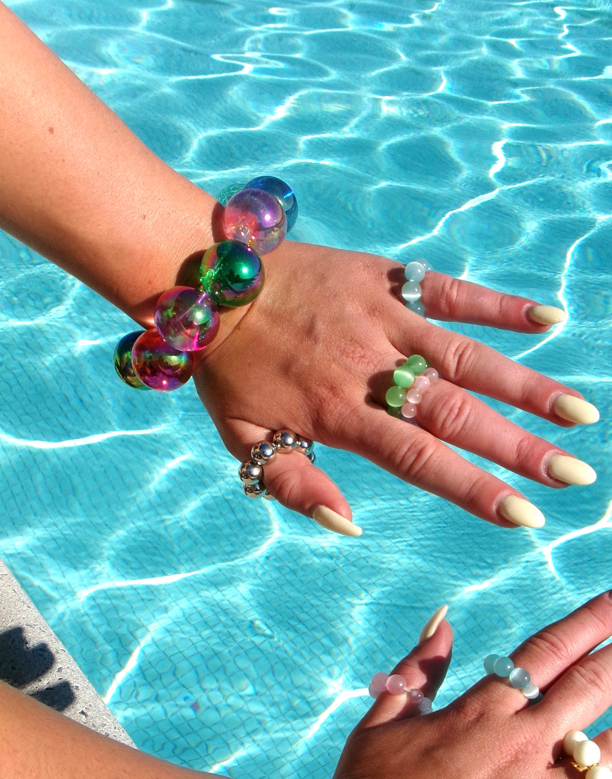 BUBBLES RING STACK (SET OF THREE)