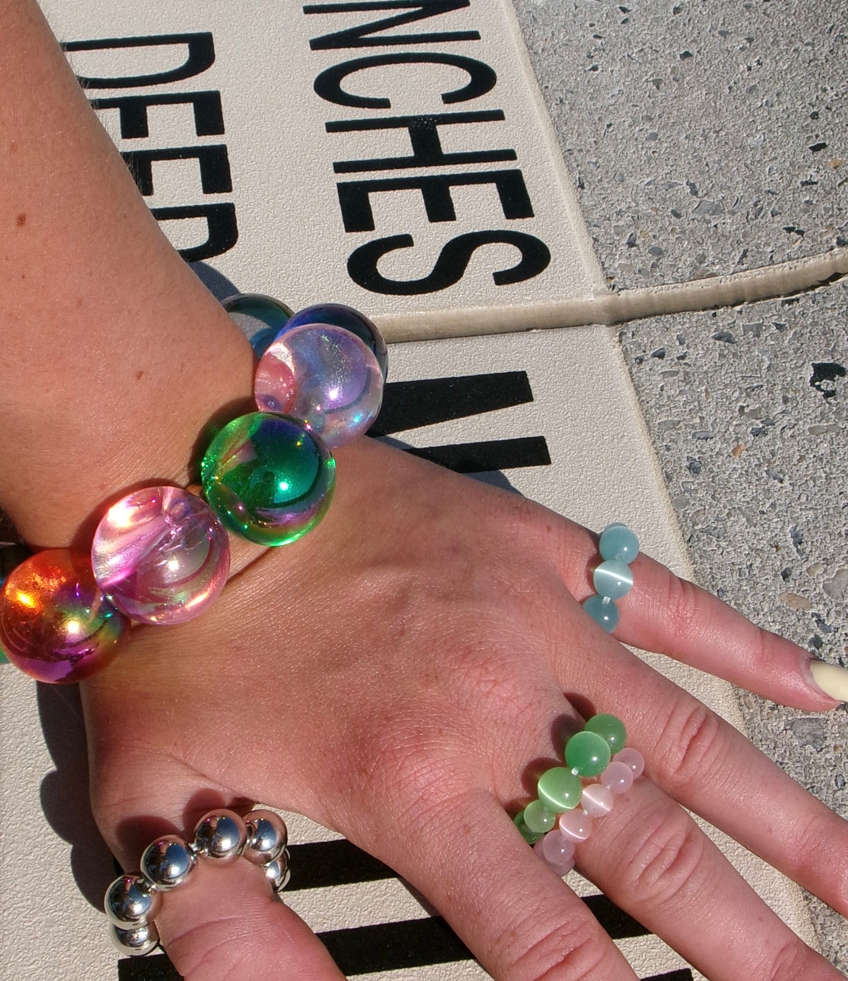 BUBBLES RING STACK (SET OF THREE)