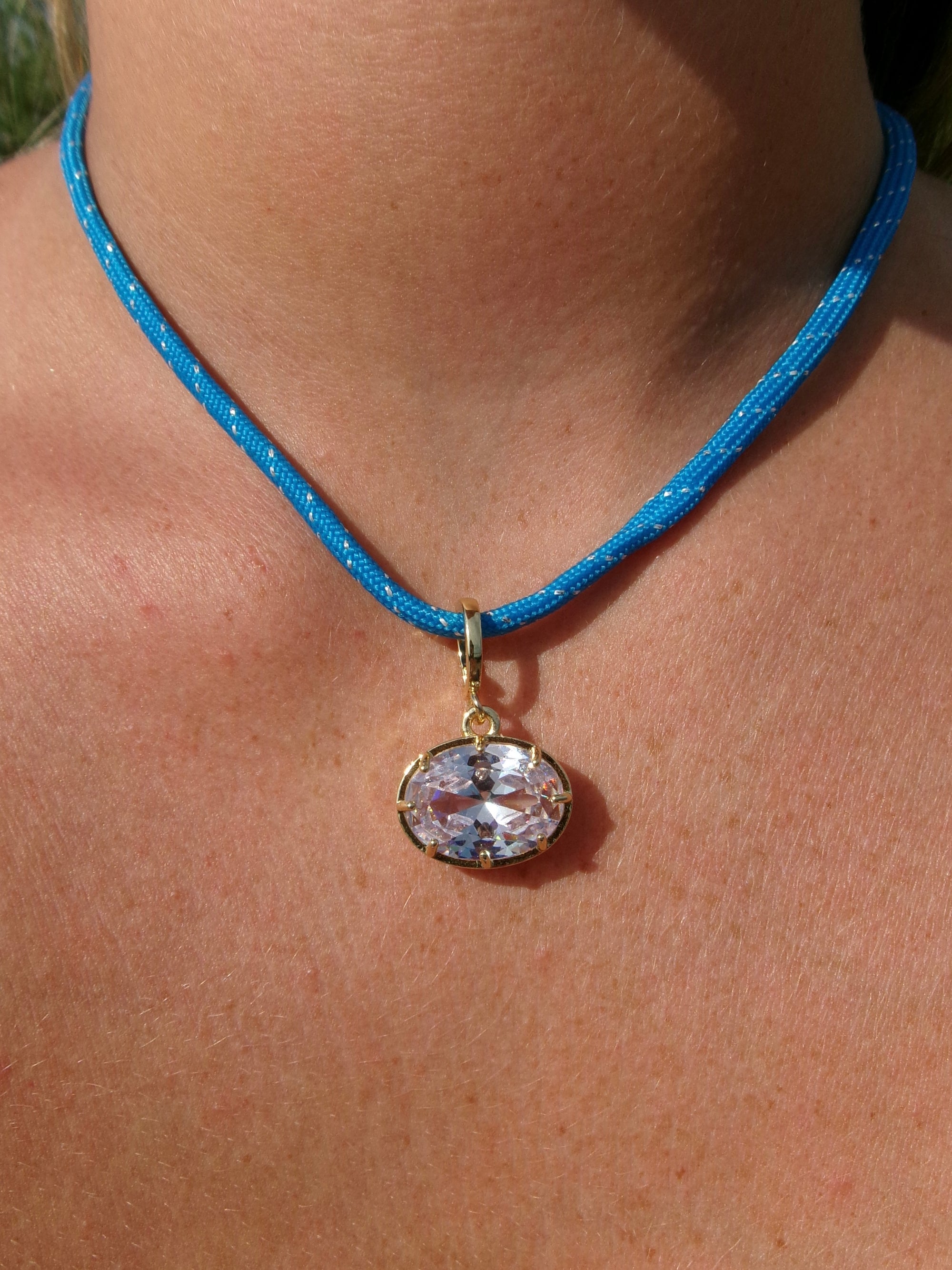 MEGA GEM CORD NECKLACE