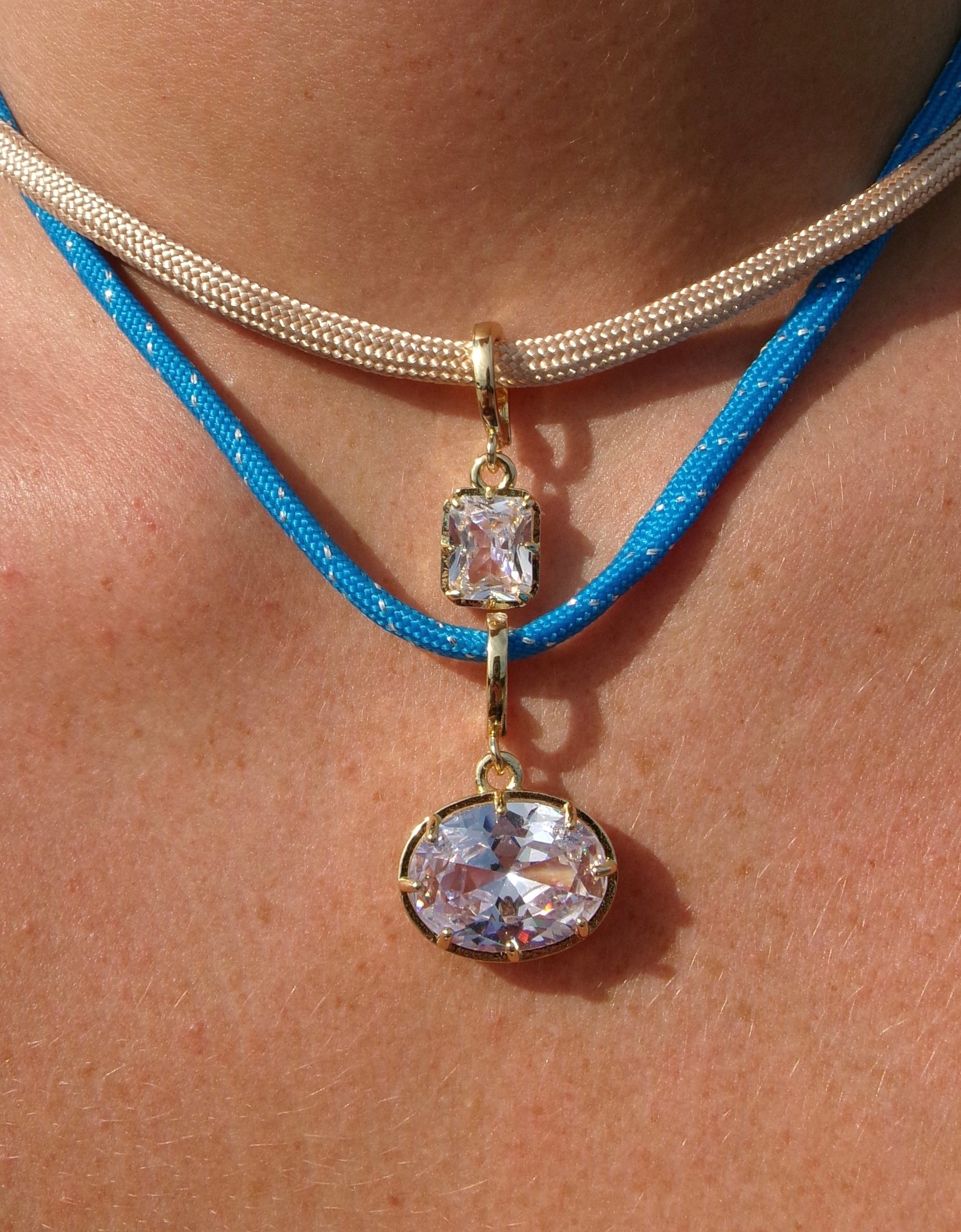 MEGA GEM CORD NECKLACE