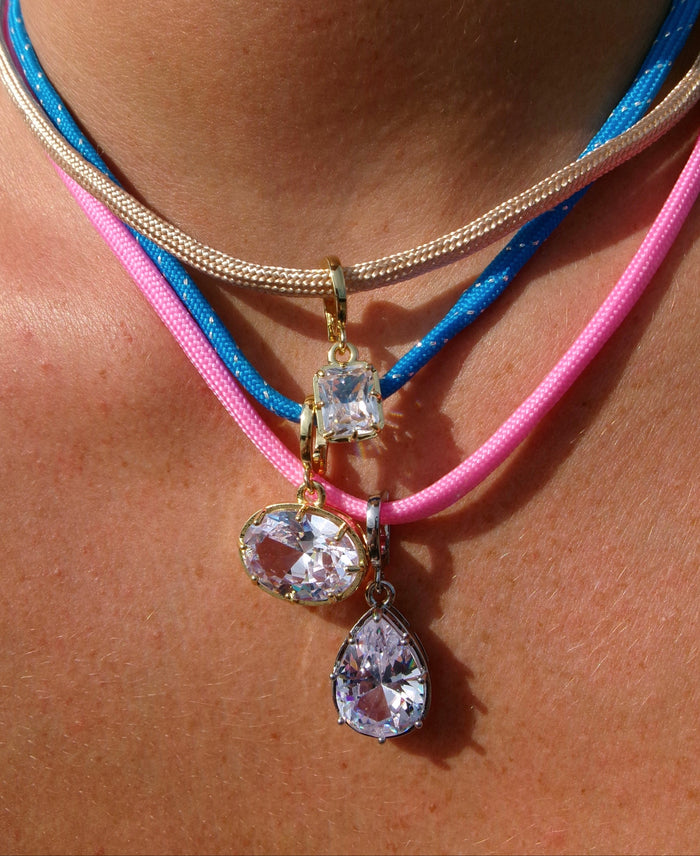 MEGA GEM CORD NECKLACE