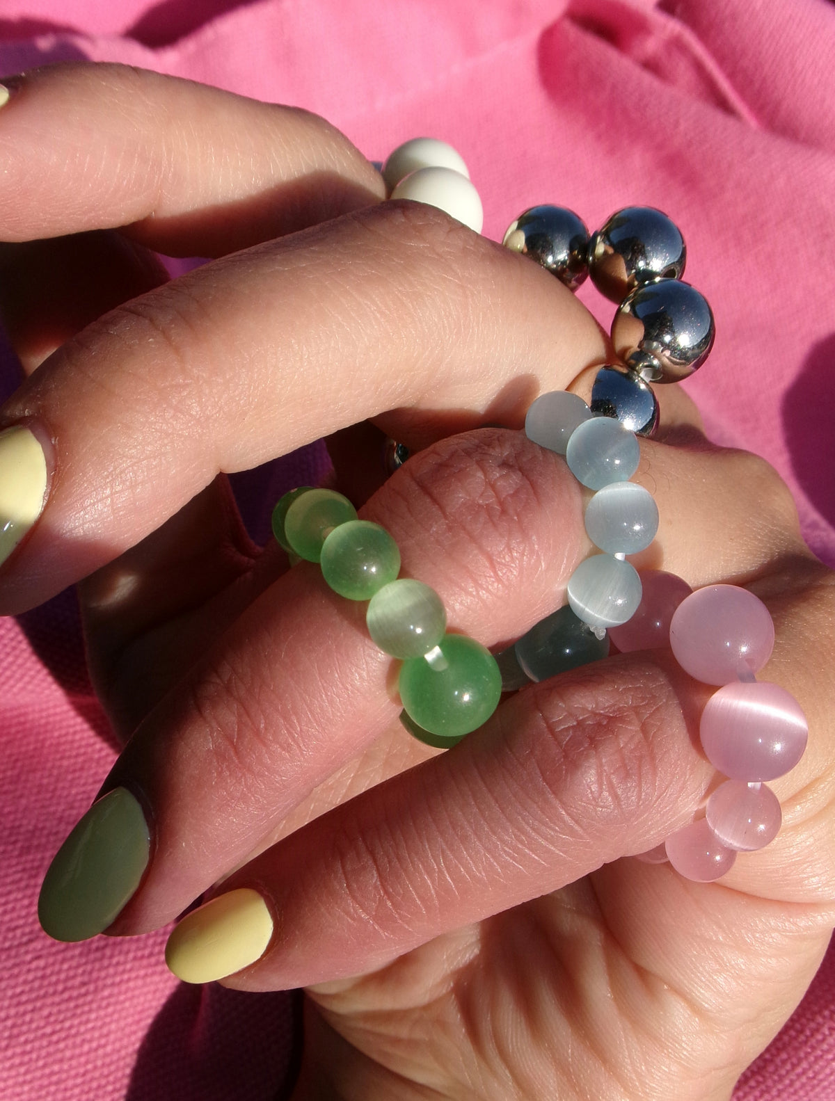 BUBBLES RING STACK (SET OF THREE)