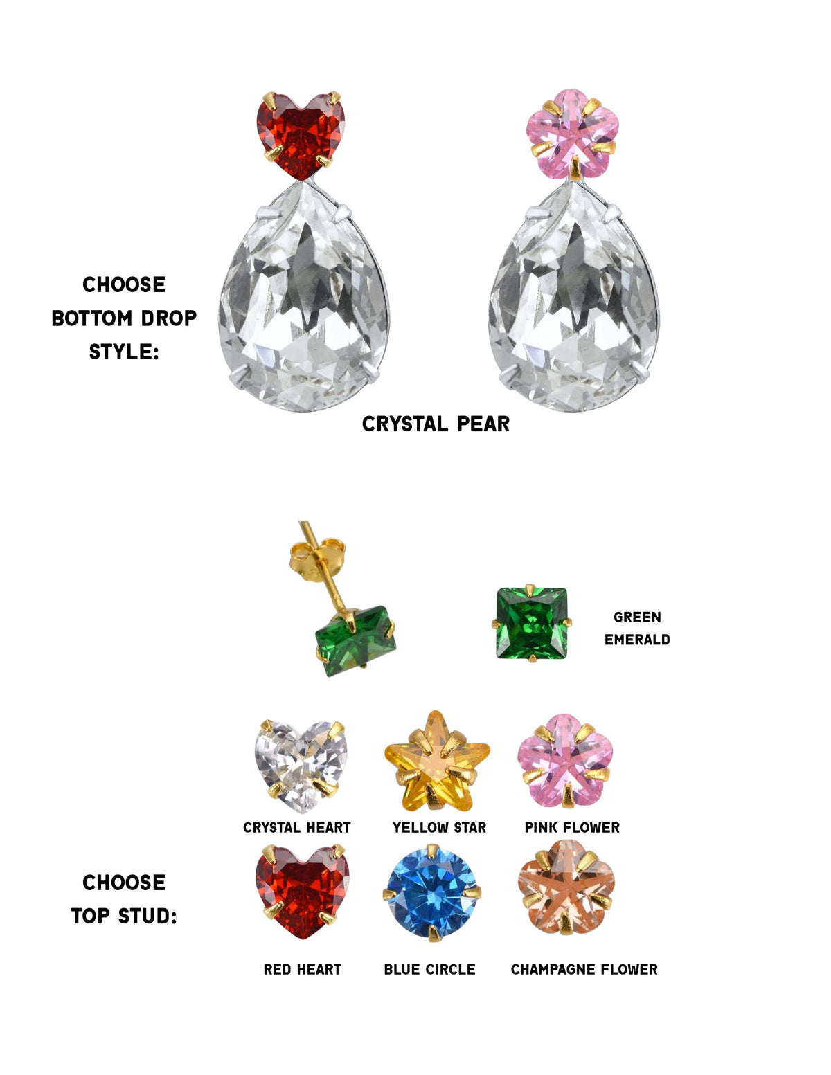 BIGGIE "STICKER" DROP EARRING (SINGLE)