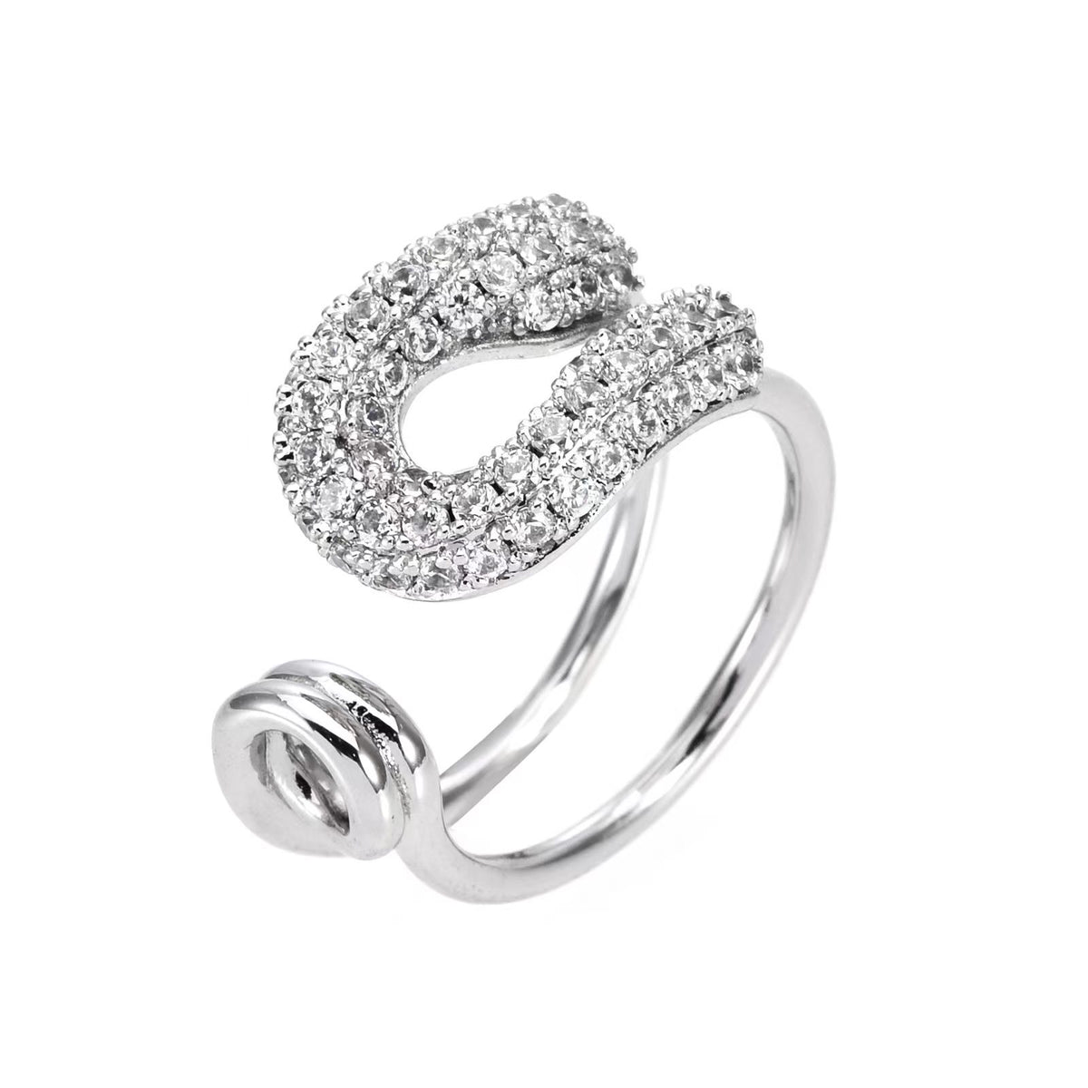 x DAN & ALIX SAFETY PIN CHARM RING