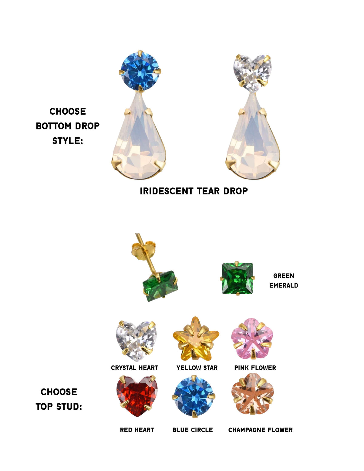 BIGGIE "STICKER" DROP EARRING (SINGLE)