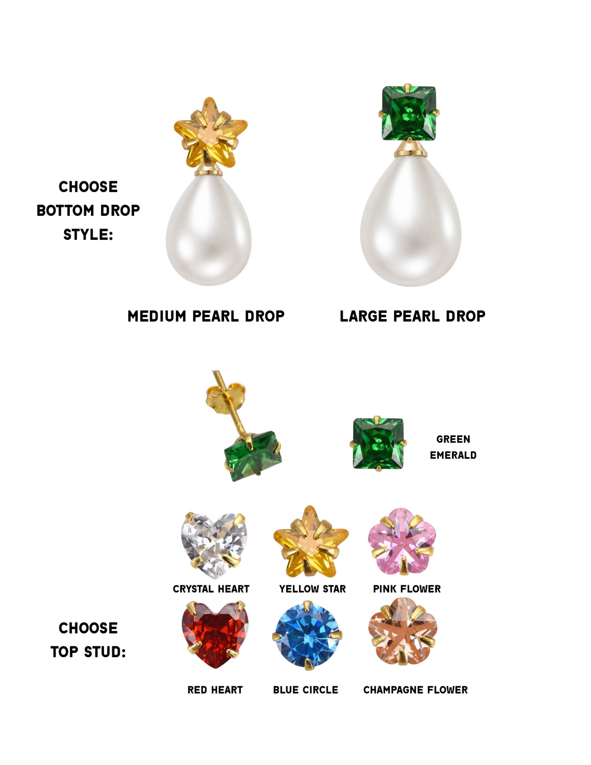 BIGGIE "STICKER" DROP EARRING (SINGLE)