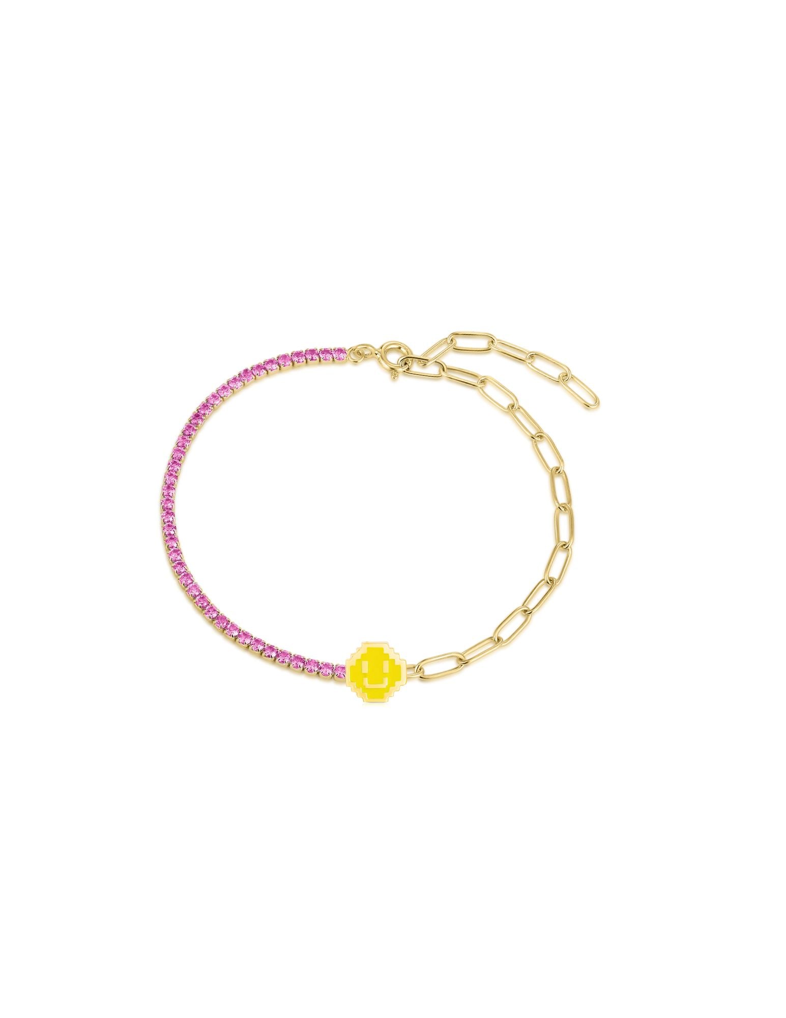 LEVEL-UP SMILEY CHARM BRACELET