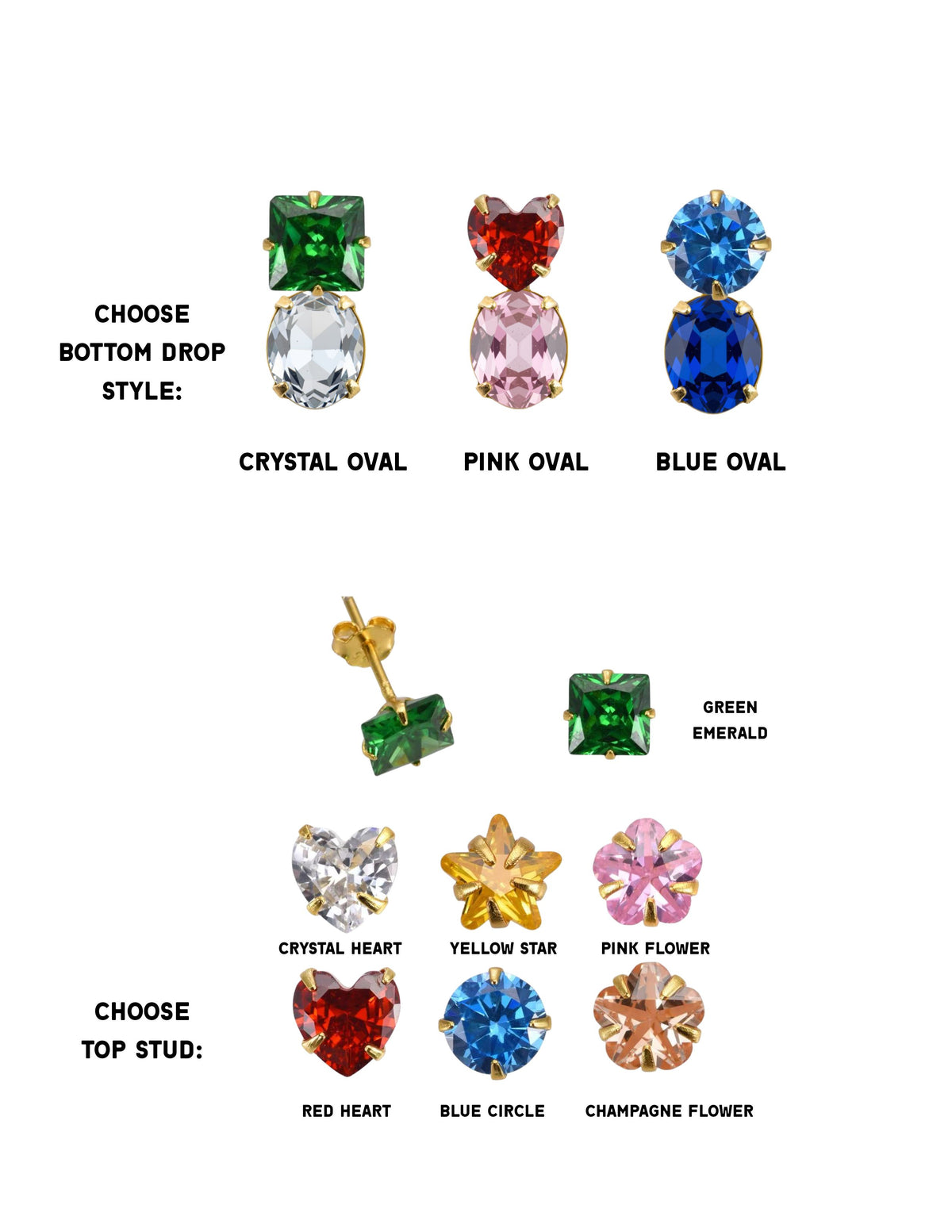 BIGGIE "STICKER" DROP EARRING (SINGLE)