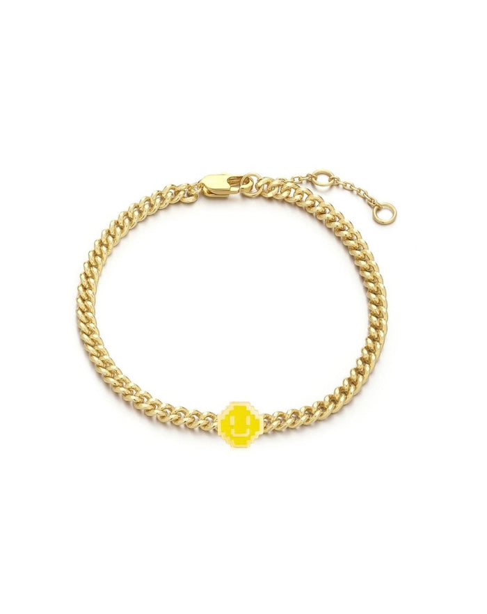 LEVEL-UP SMILEY CHARM BRACELET