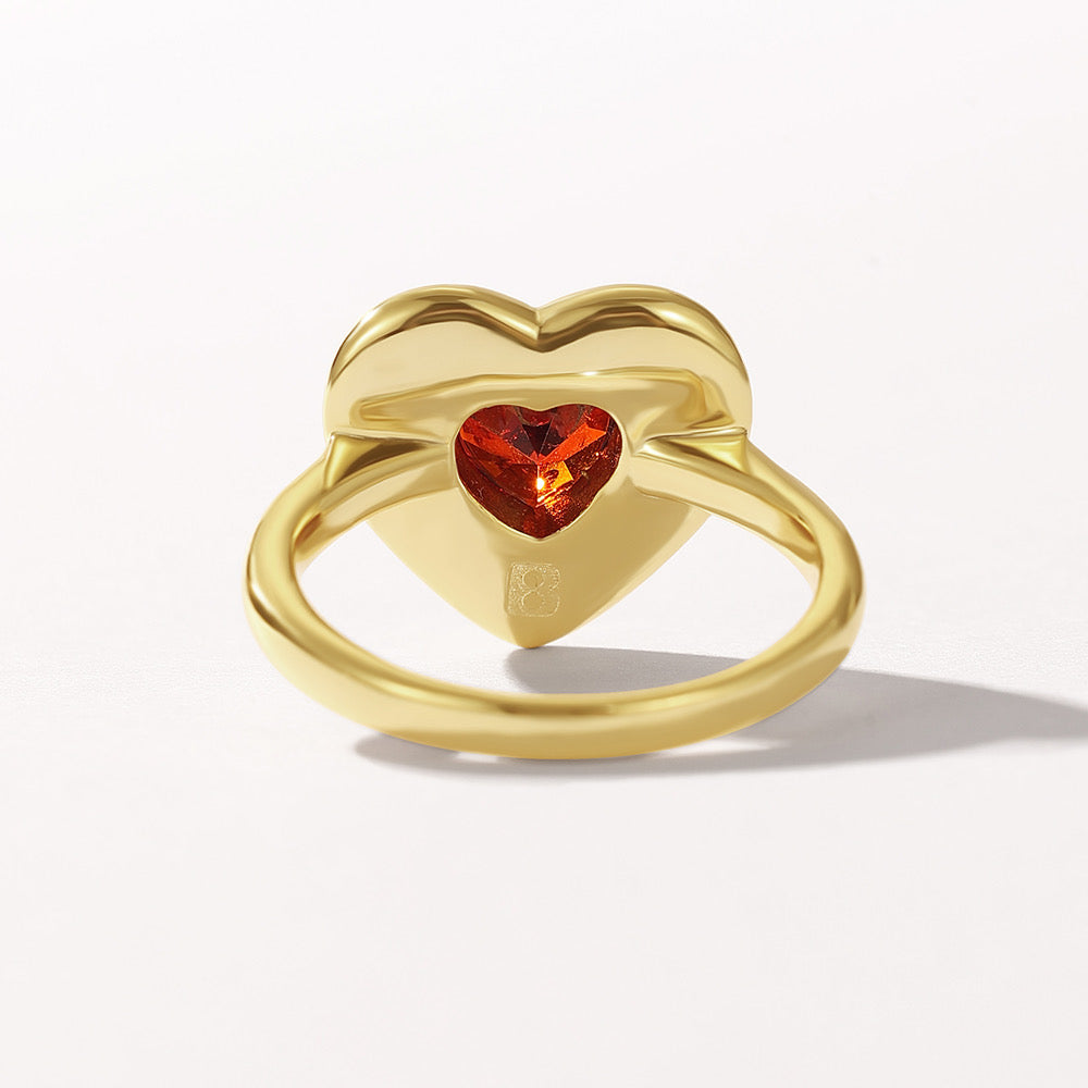 RETRO HEART RING