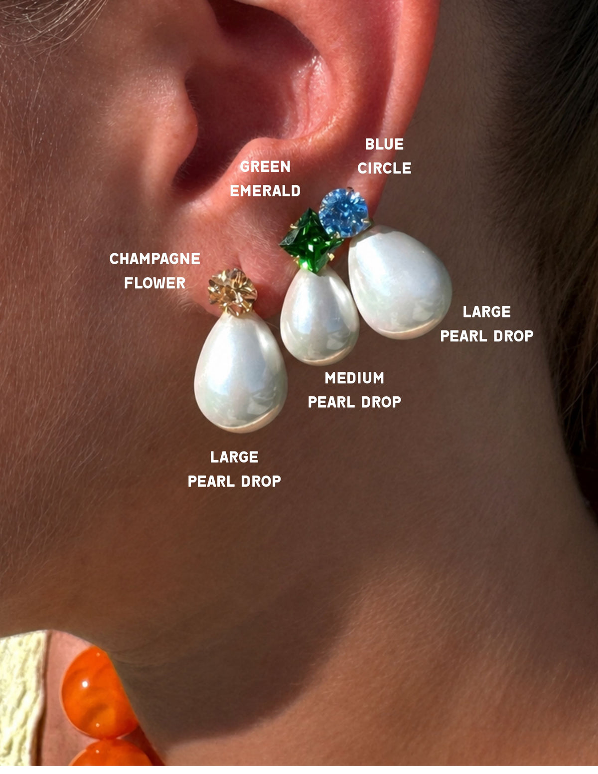 BIGGIE "STICKER" DROP EARRING (SINGLE)