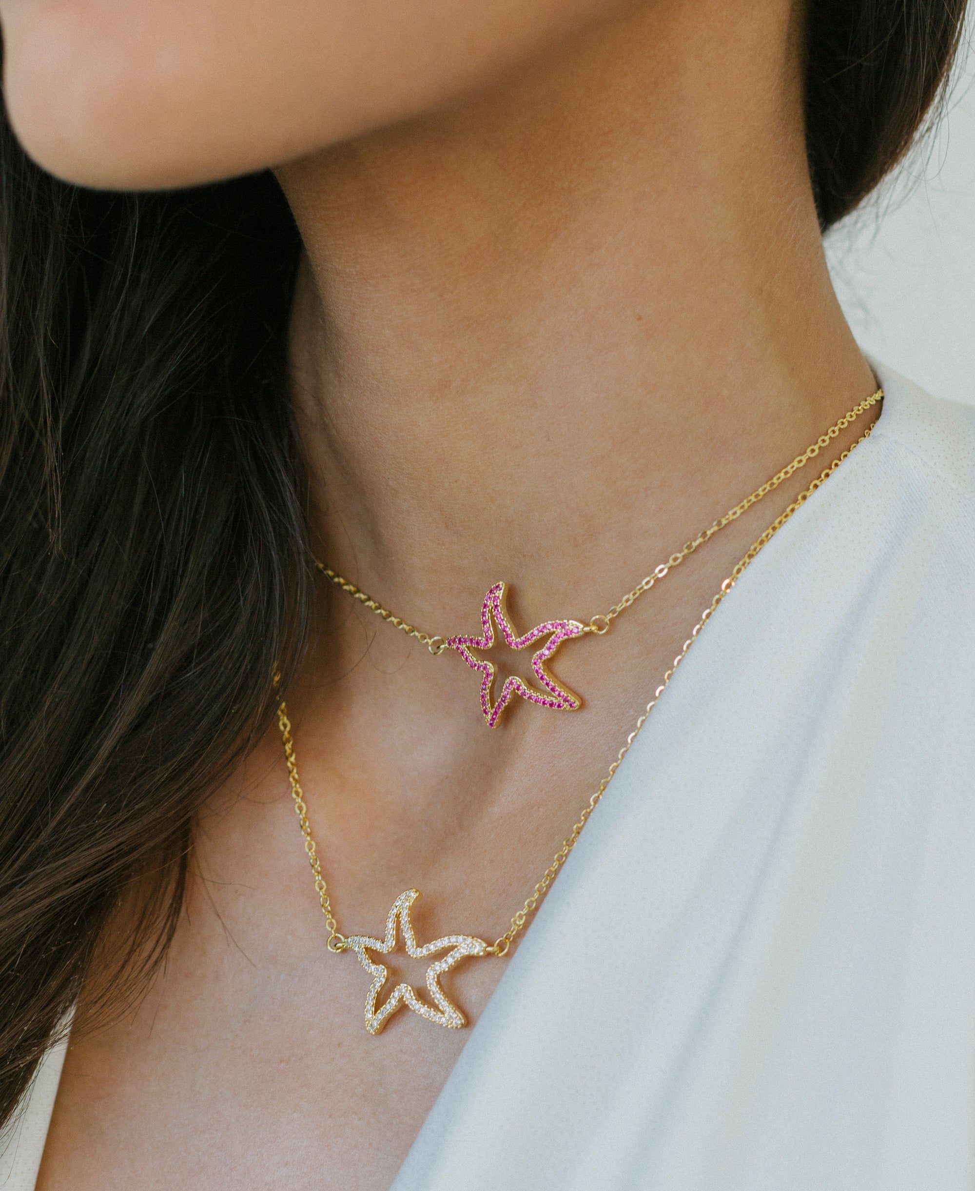 SEA STAR BLING NECKLACE