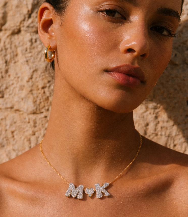 TWINKLE MICROPAVE CHARM NECKLACE