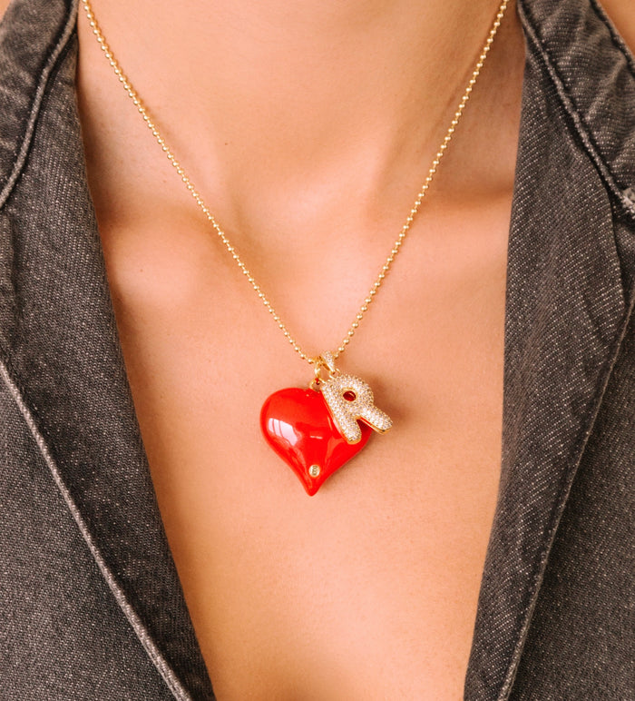 CHERRY POP HEART NECKLACE