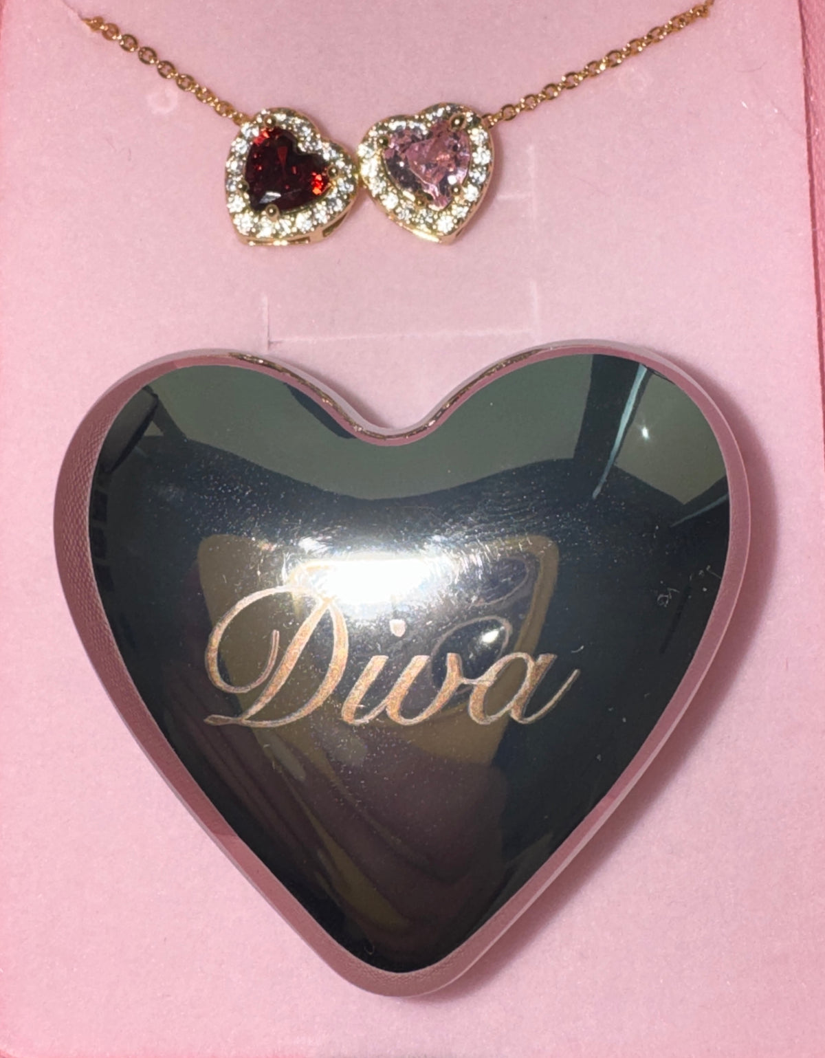 HEART POCKET COMPACT MIRROR