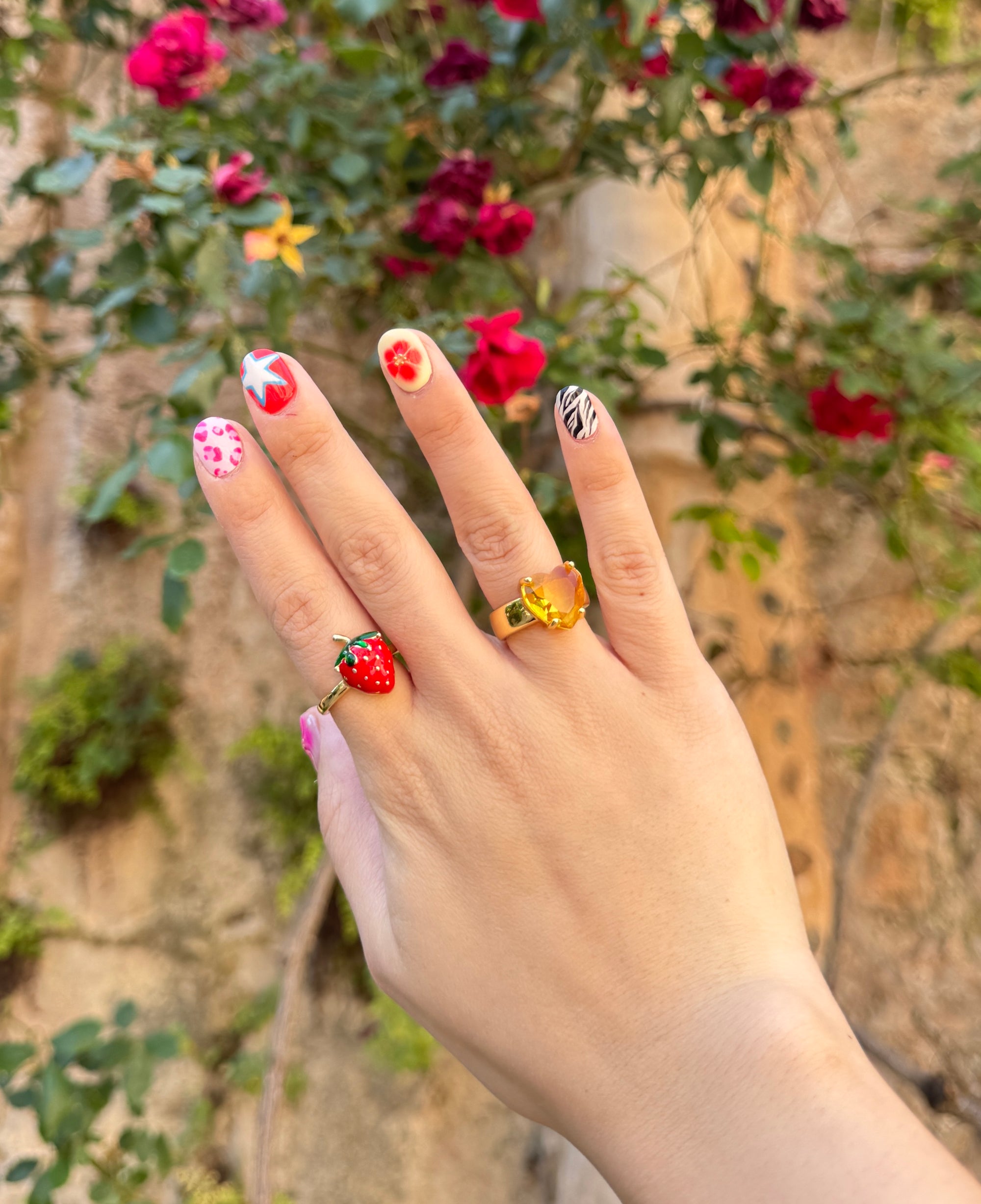 STRAWBERRY GIRL RING (ADJUSTABLE)