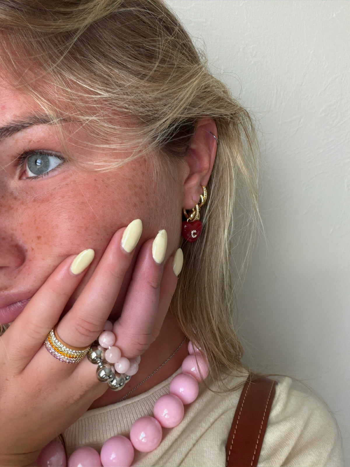 CUSTOM SUPER GLAZED CHARM EARRING (SINGLE)