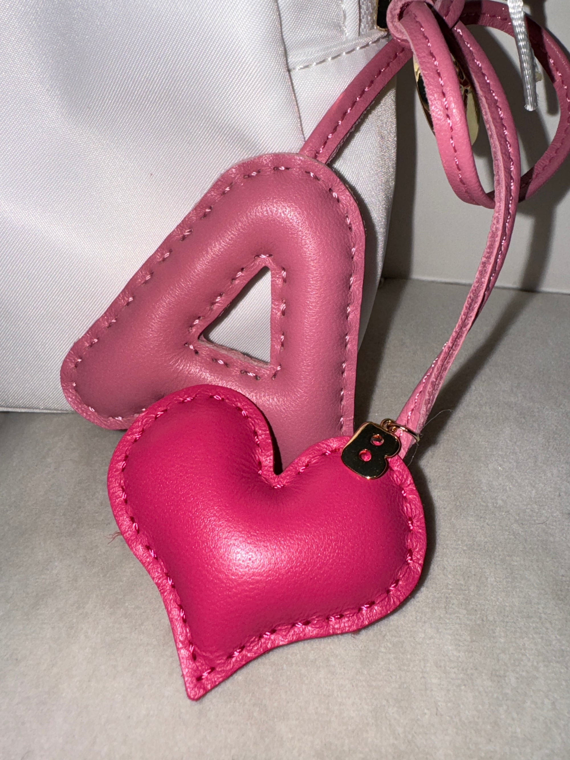 PILLOW PUFF INITIAL BAG CHARM