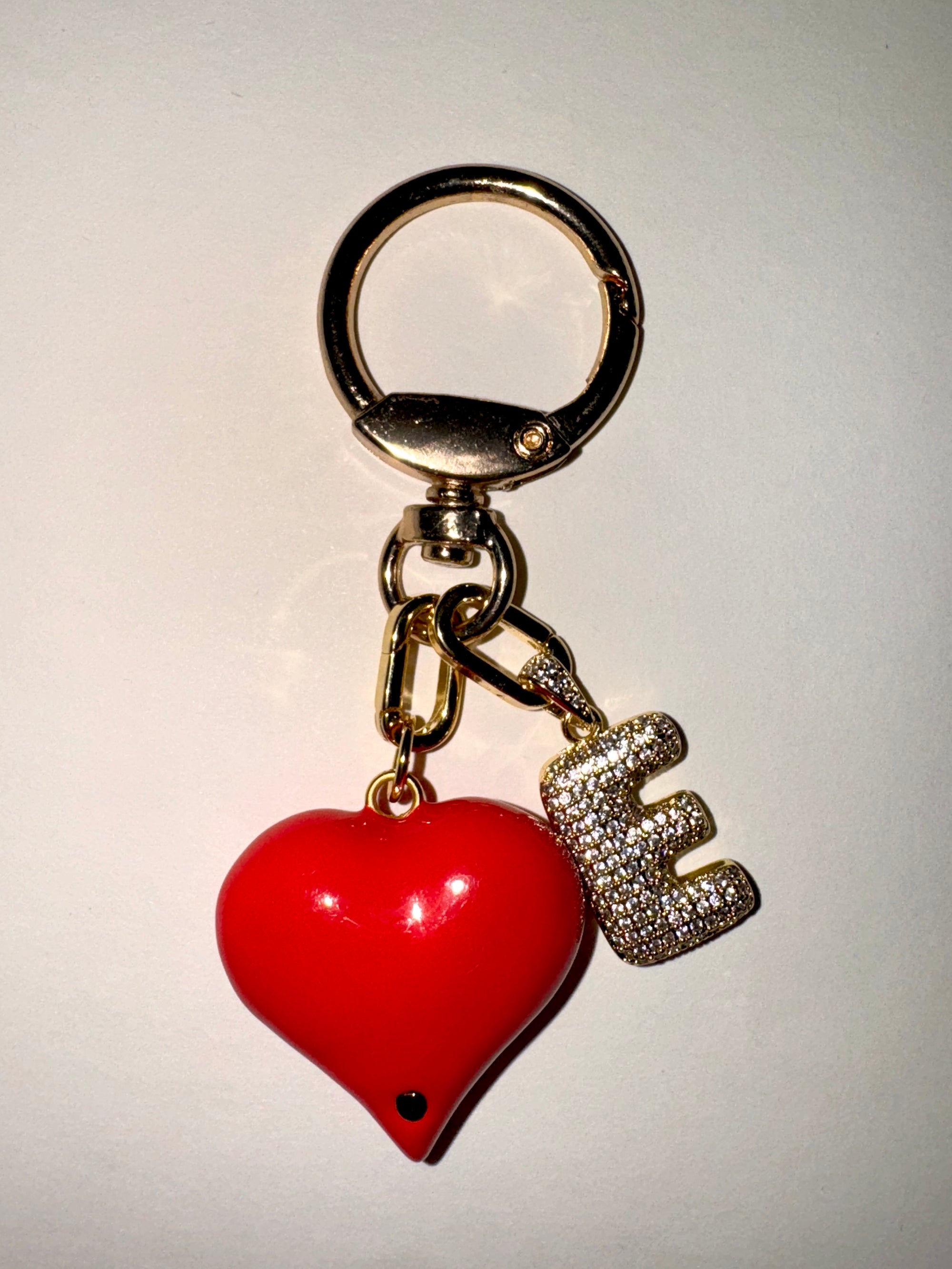 CHERRY POP HEART KEYCHAIN