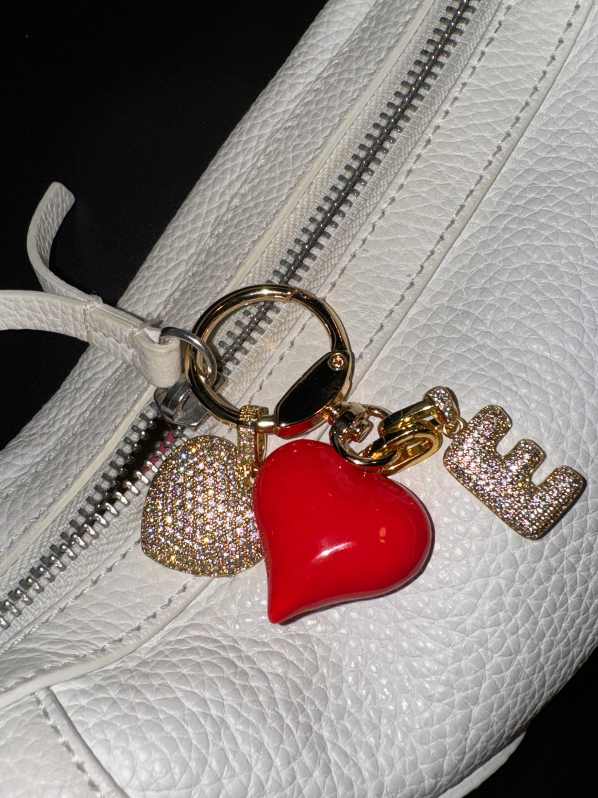 CHERRY POP HEART KEYCHAIN