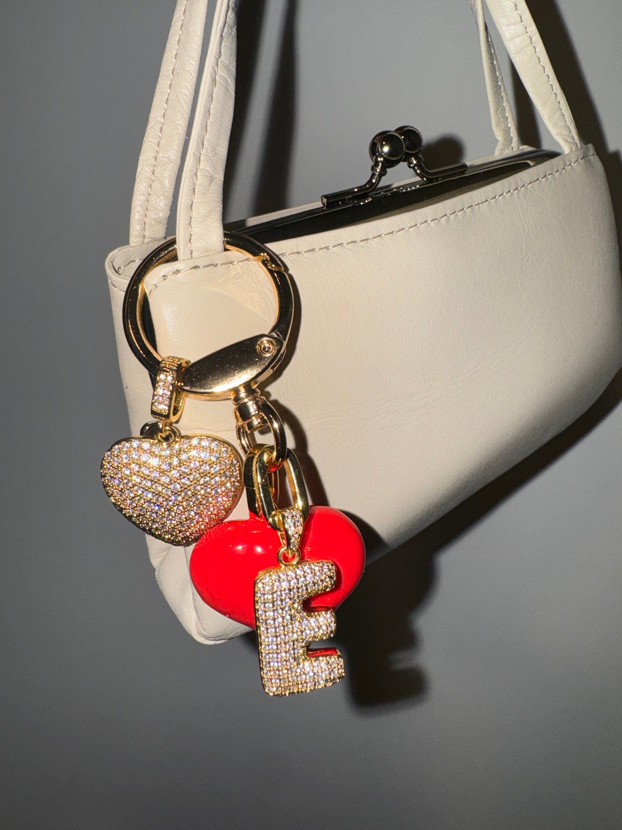 CHERRY POP HEART KEYCHAIN