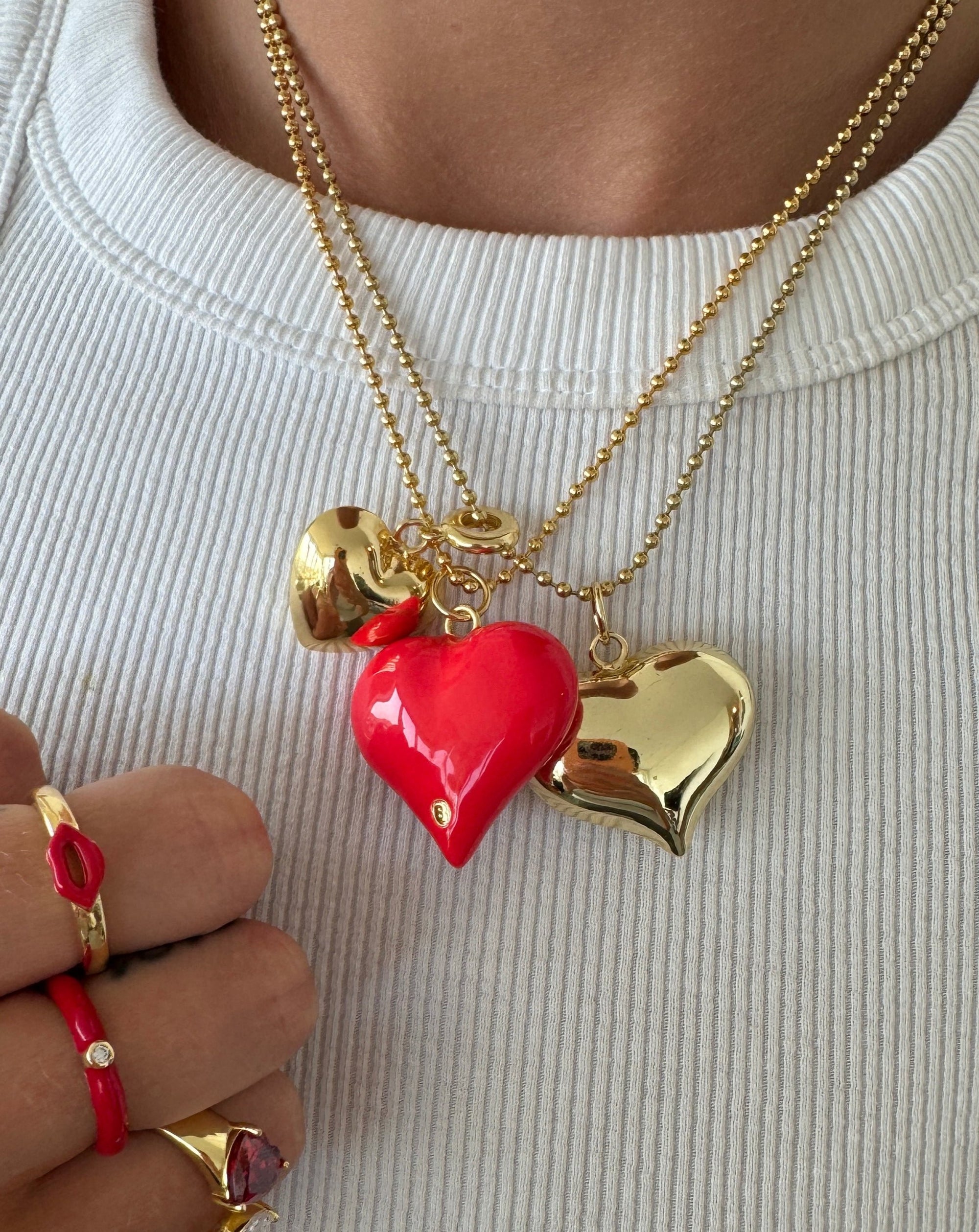 CHERRY POP HEART NECKLACE