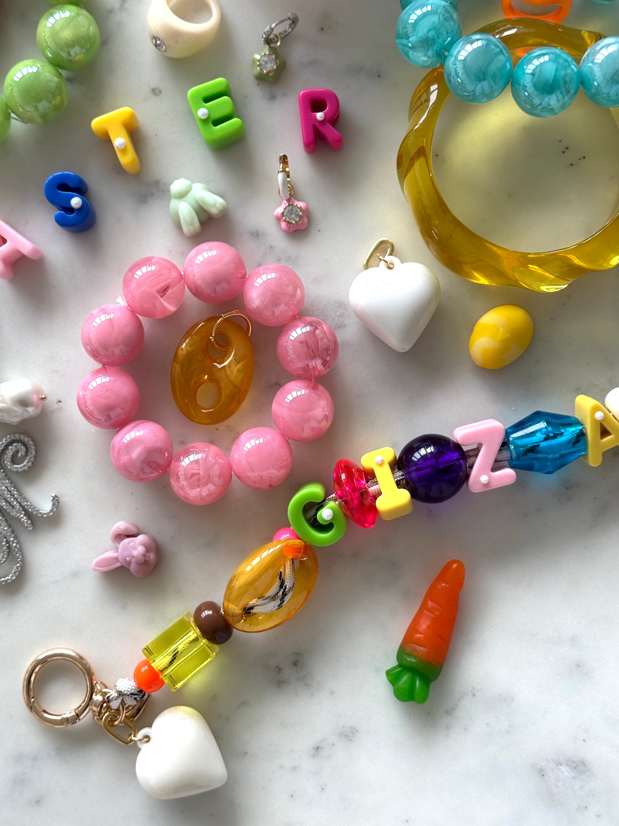 CUSTOM SUGAR CUBE BAG CHARM KEYCHAIN