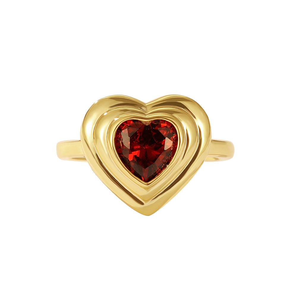 RETRO HEART RING