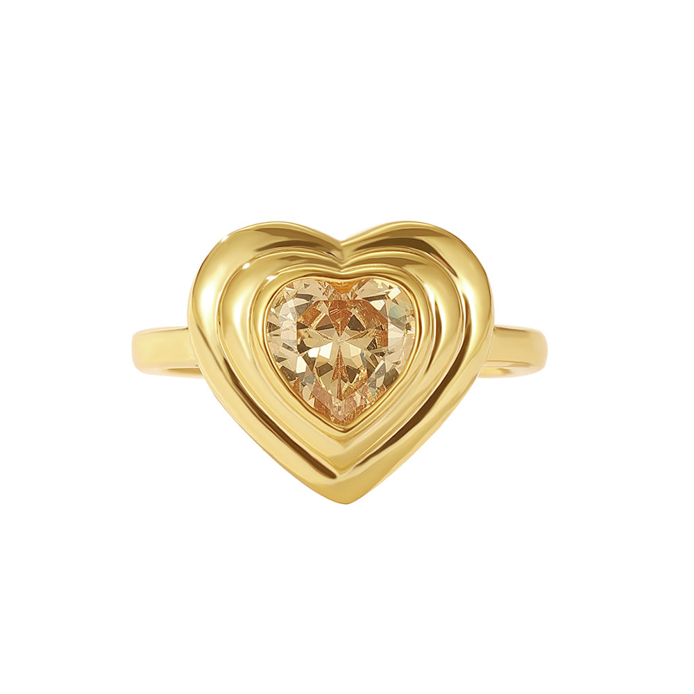 RETRO HEART RING